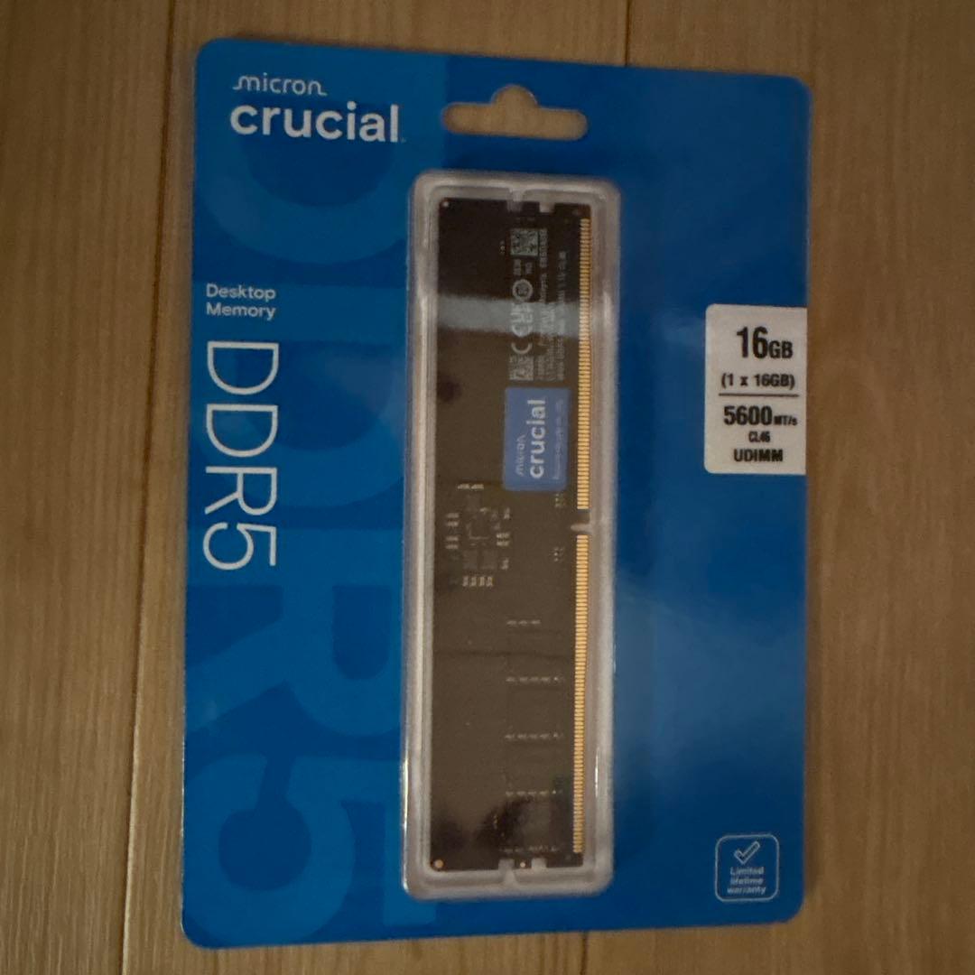 メモリー Crucial DDR5 16GB 5600MT/s UDIMM