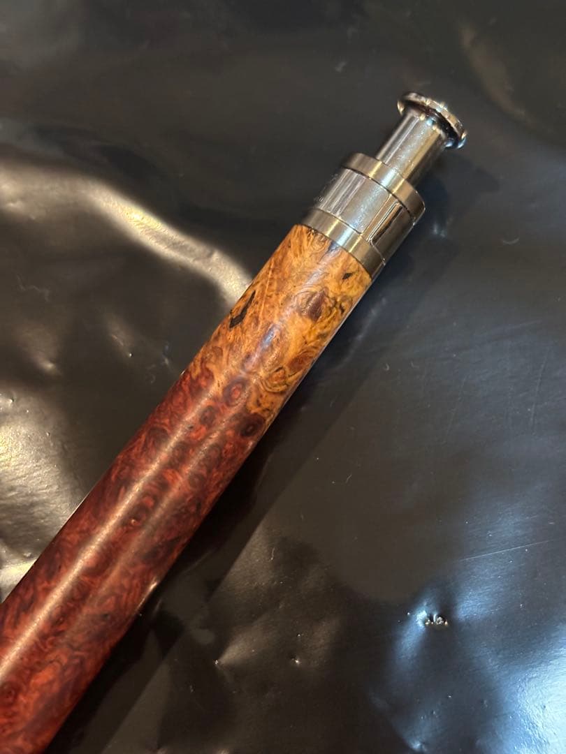 工房 楔 本花梨 瘤 紅白 スポルテッド 木軸 シャープペン 0.9mm
