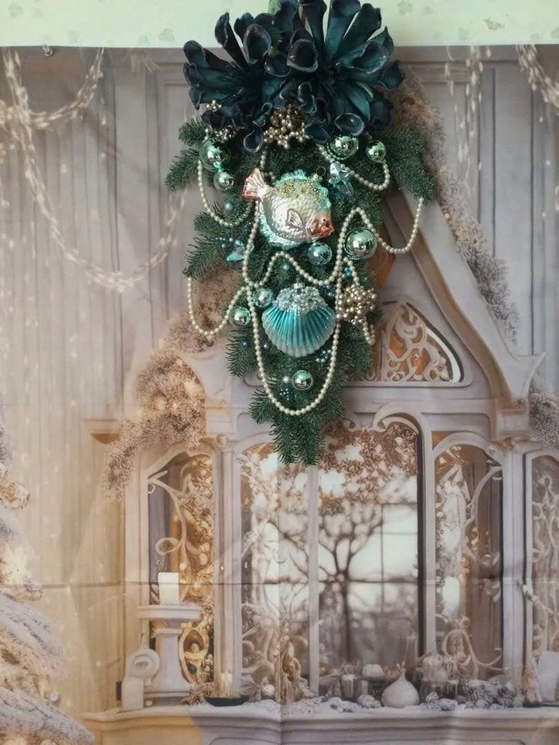 クリスマスリース　海の中のクリスマス