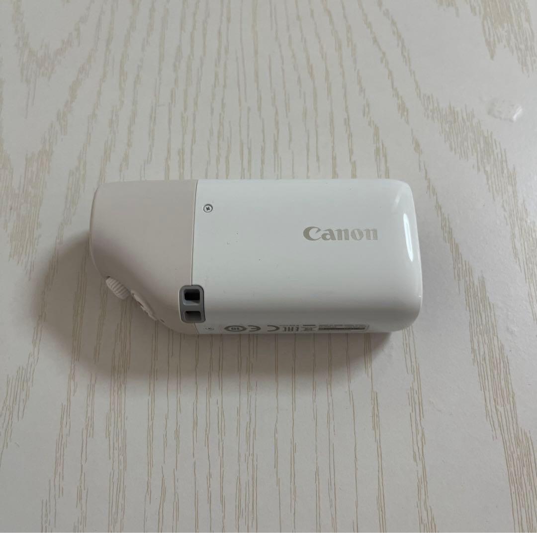 【美品】Canon POWERSHOT ZOOM ホワイト ビデオカメラ