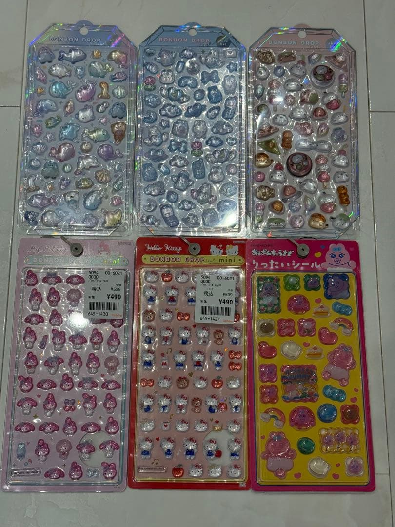 【正規品】ボンボンドロップシール オリジナル サンリオミニ おぱんちゅ