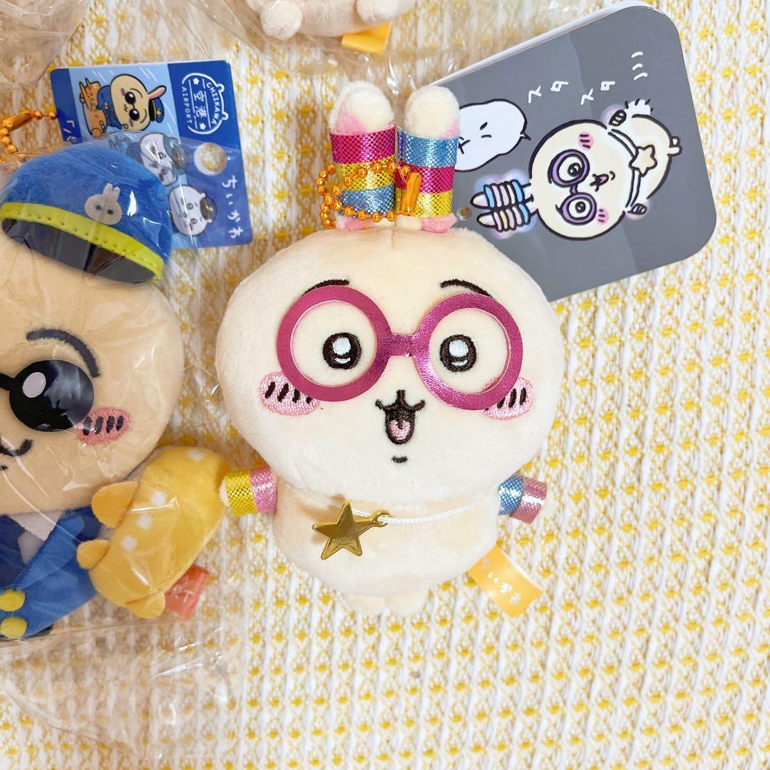 ちいかわ 空港限定 パイロット うさぎ スッキリ目　光る！！輪っか　水族館