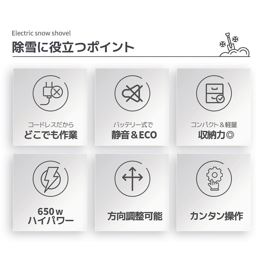 訳あり新品電動除雪機 除雪機 小型 家庭用 軽量 組み立て簡単2000-140