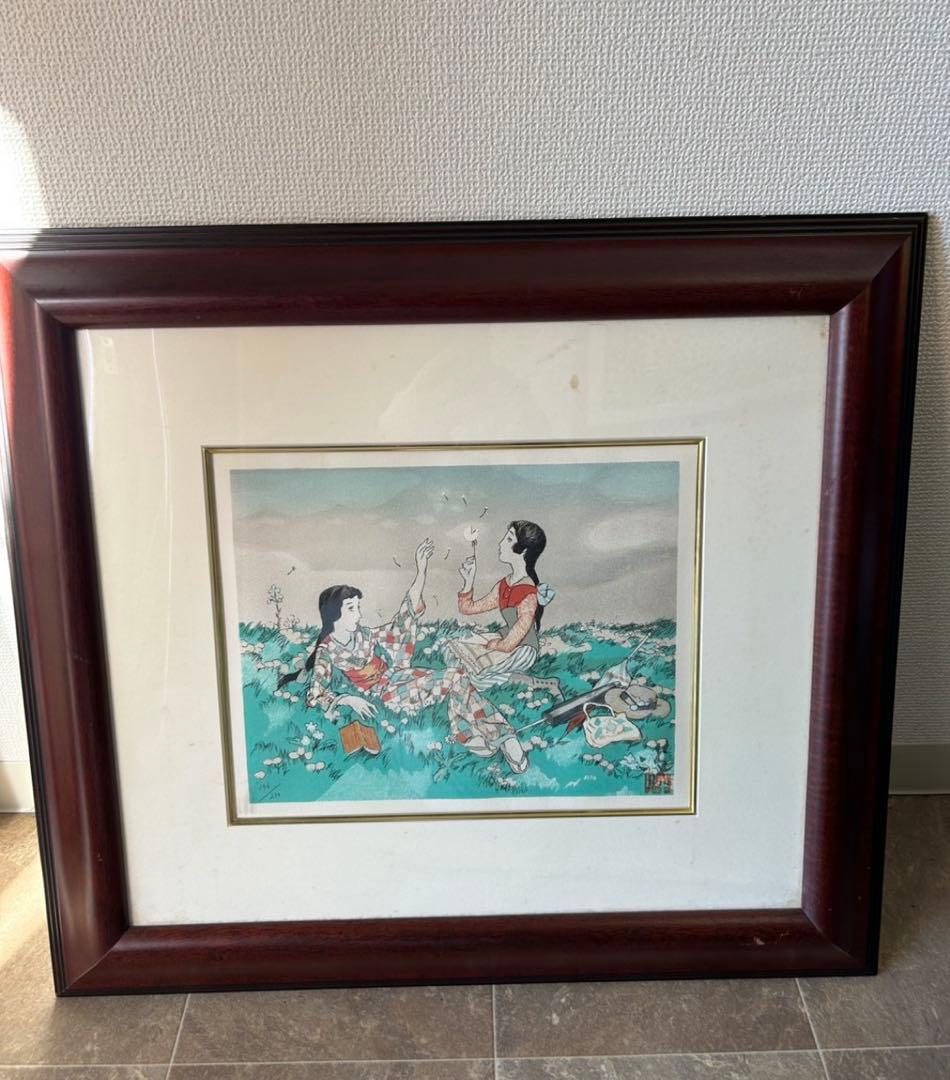 竹久夢二 リトグラフ 絵画