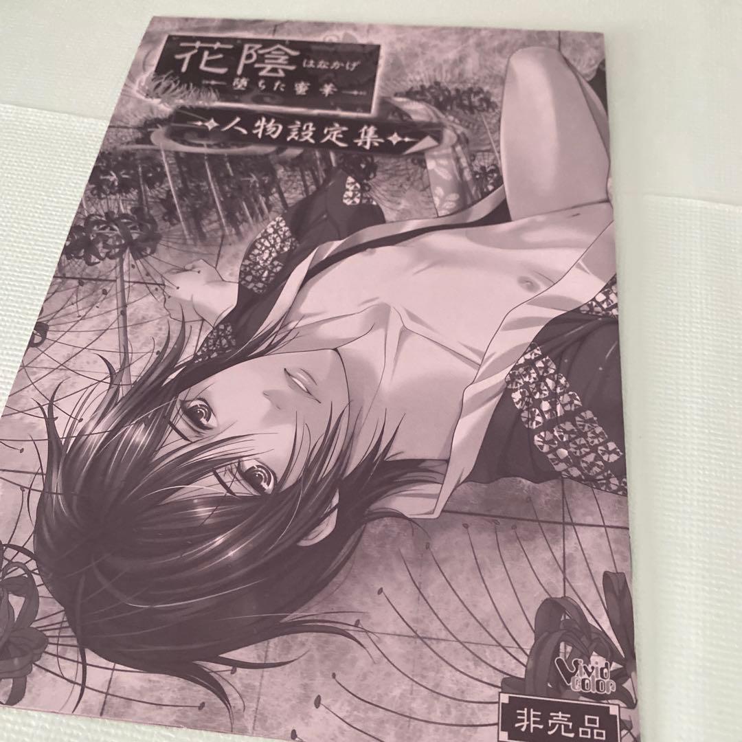 花陰 堕ちた蜜華 BL 人物設定集 非売品