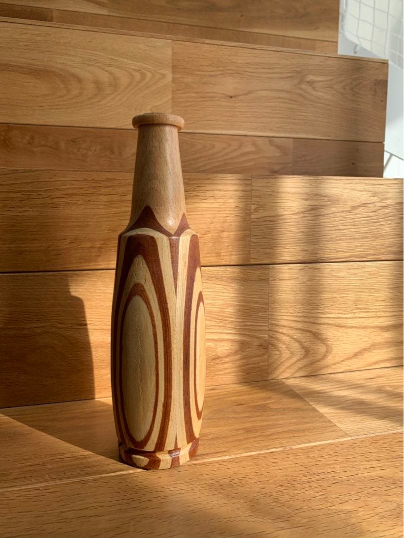 ドイツ　木製の花瓶(一輪挿し) ① ヴィンテージ