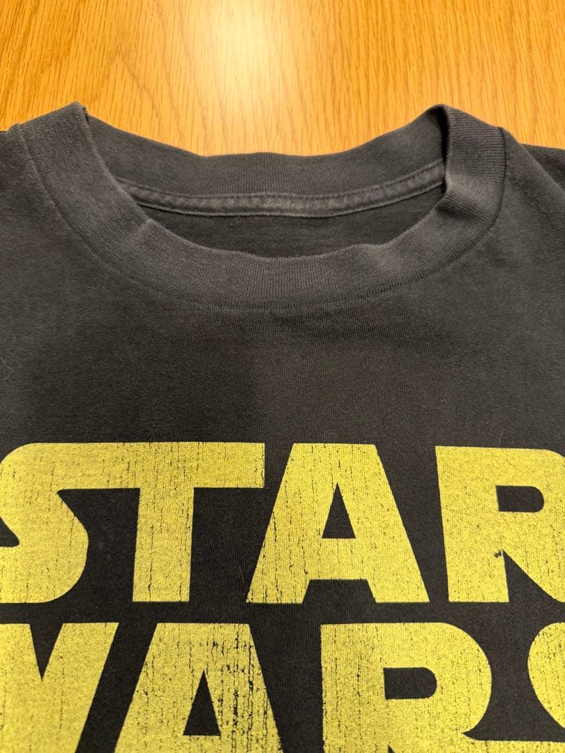 90s スターウォーズ Tシャツ両面フルカラープリント 墨黒ヴィンテージ L相当
