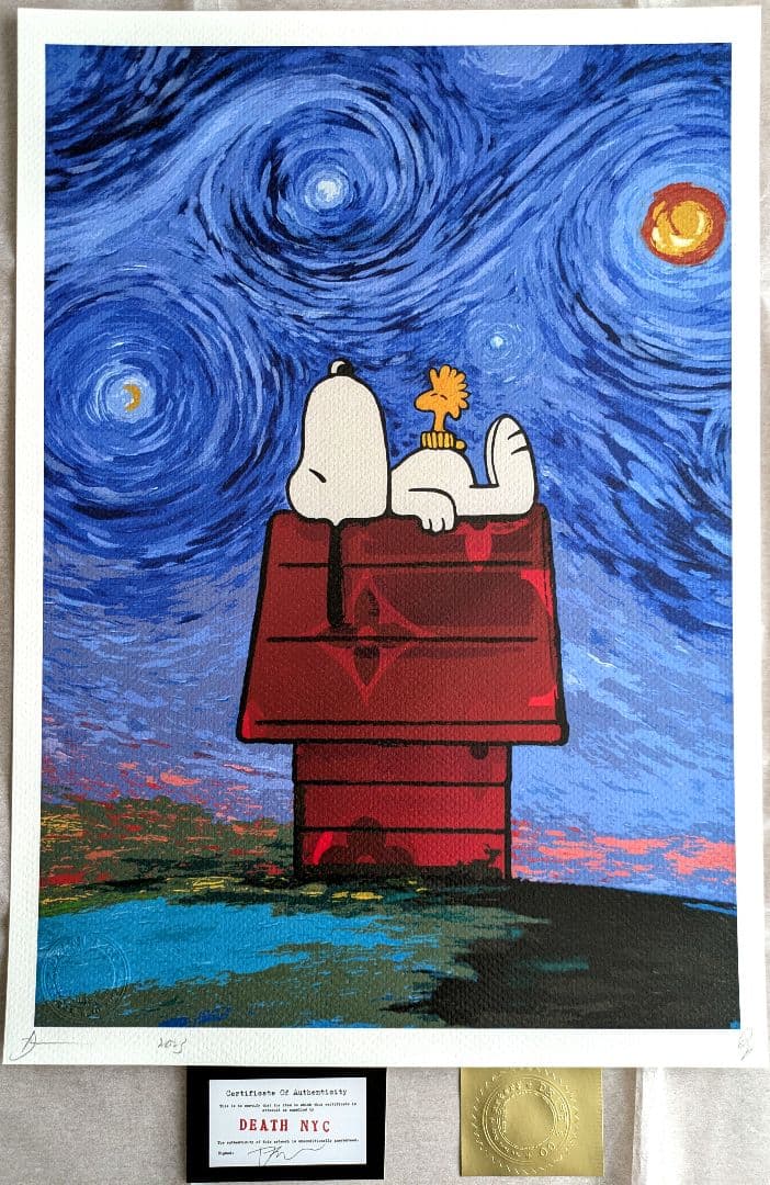 【DEATH NYC】SNOOPY×GOGH【世界限定100枚】