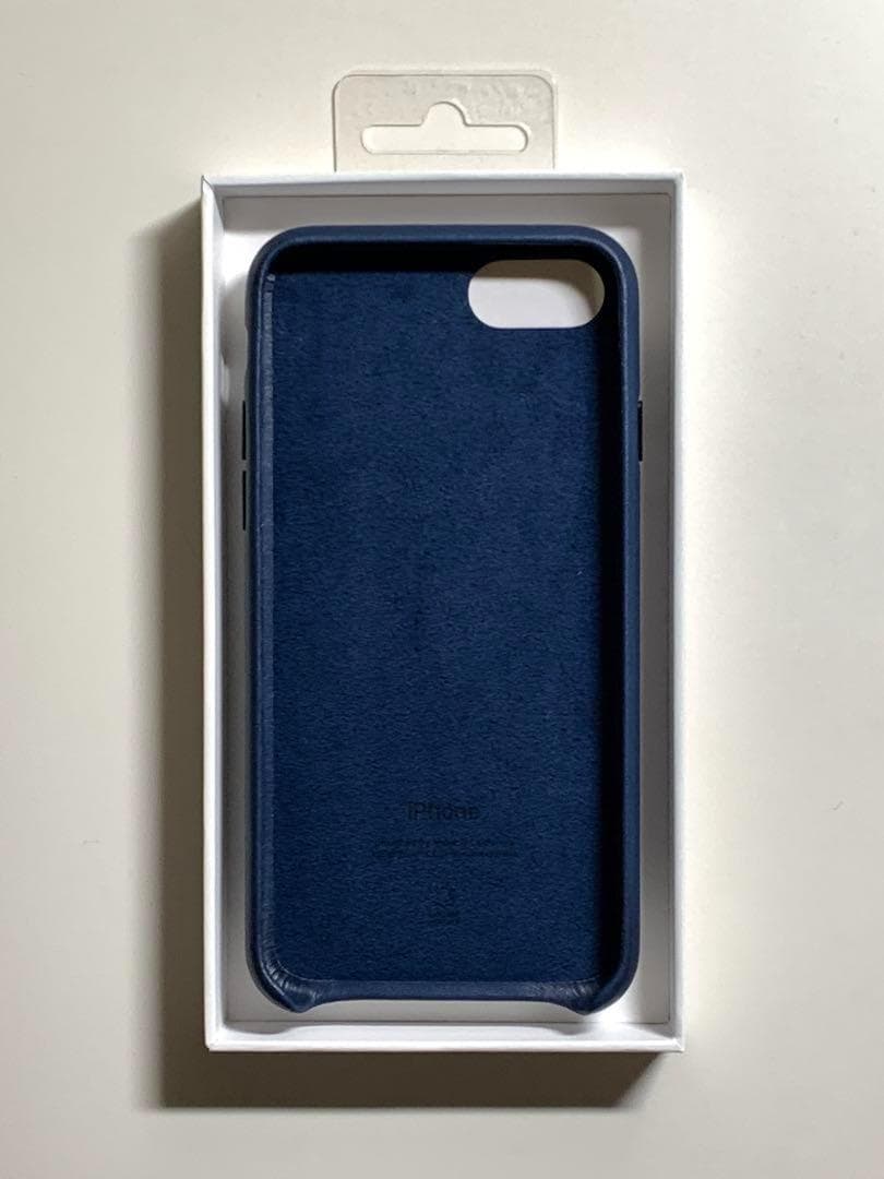 【新品】純正 iPhone 7 / 8 / SEレザーケース・ミッドナイトブルー