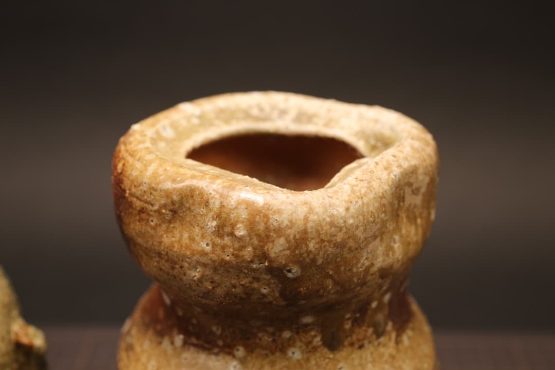 【即購入可】伊賀焼花瓶２点まとめて／花器・生／華・煎・茶・道／工芸／骨董／古美術