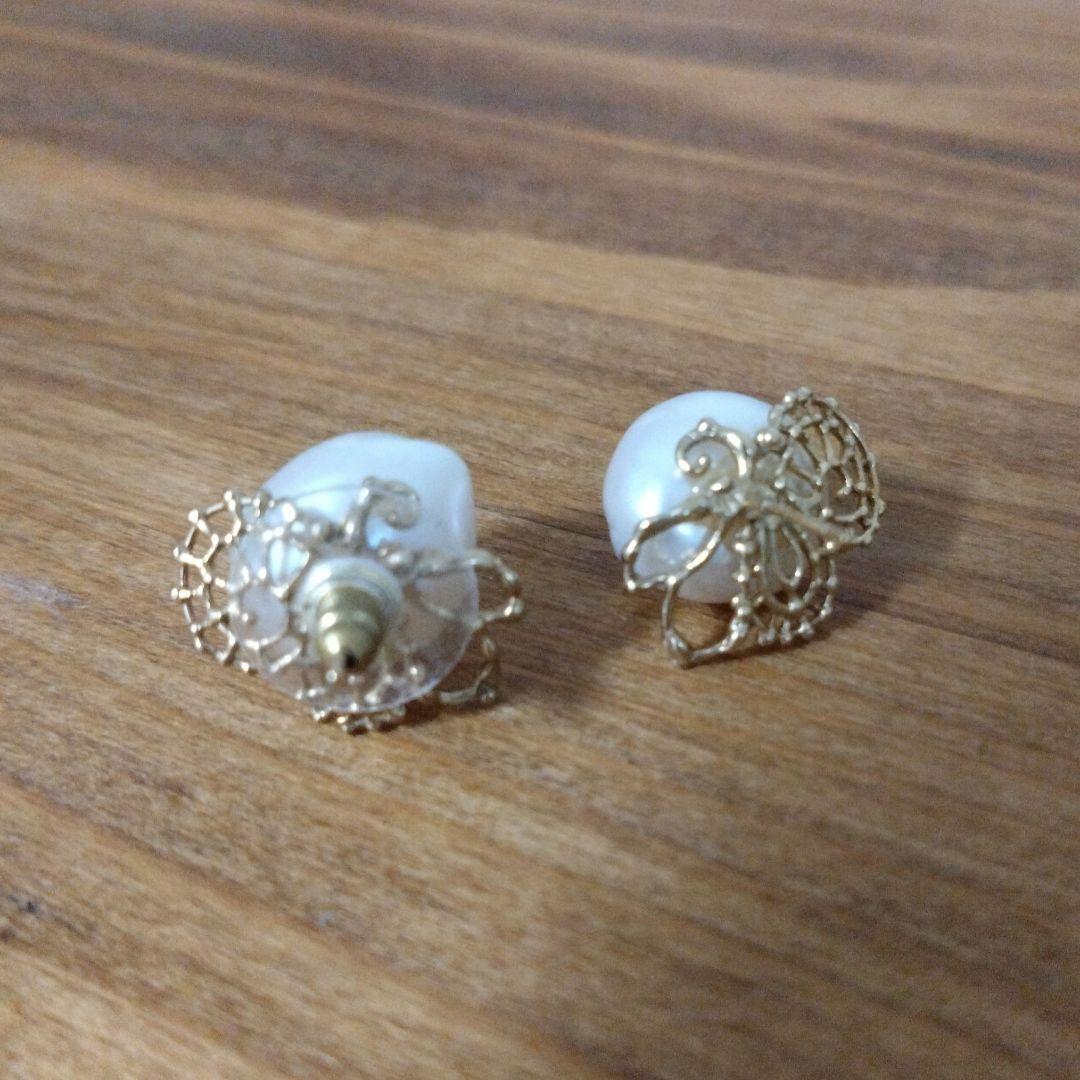 chiekirihara★バロックパールピアス