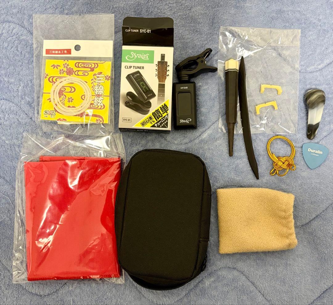 【初心者入門用】沖縄三線セット 親切丁寧な楽譜付き教本付き