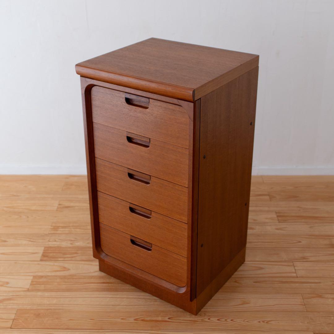 日田工芸 チーク材 5段チェスト 引出し収納 ヴィンテージ