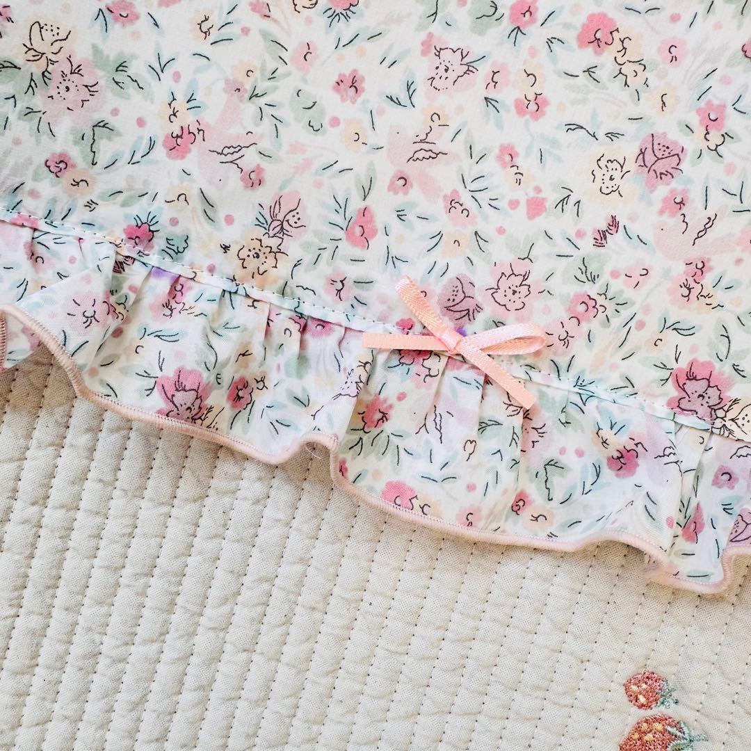 ハンドメイド　リバティ　バードソング　レッスンバッグ　女の子　ヌビ　女の子　花柄