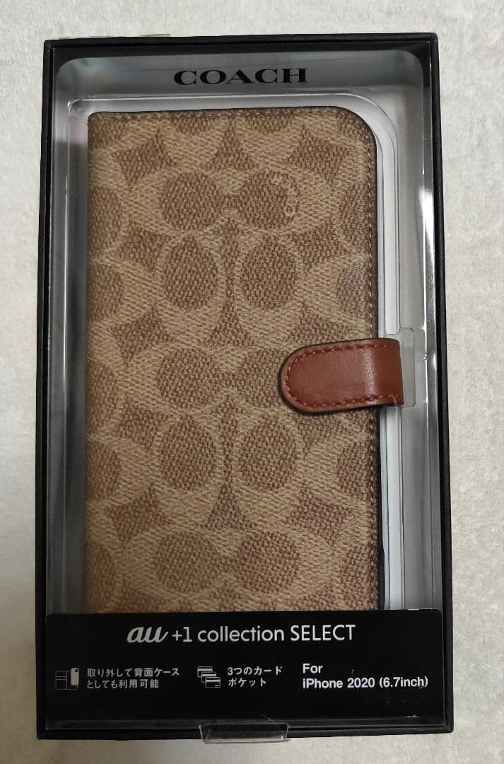 COACH iPhone 12 Pro Max用ケース シグネチャー柄
