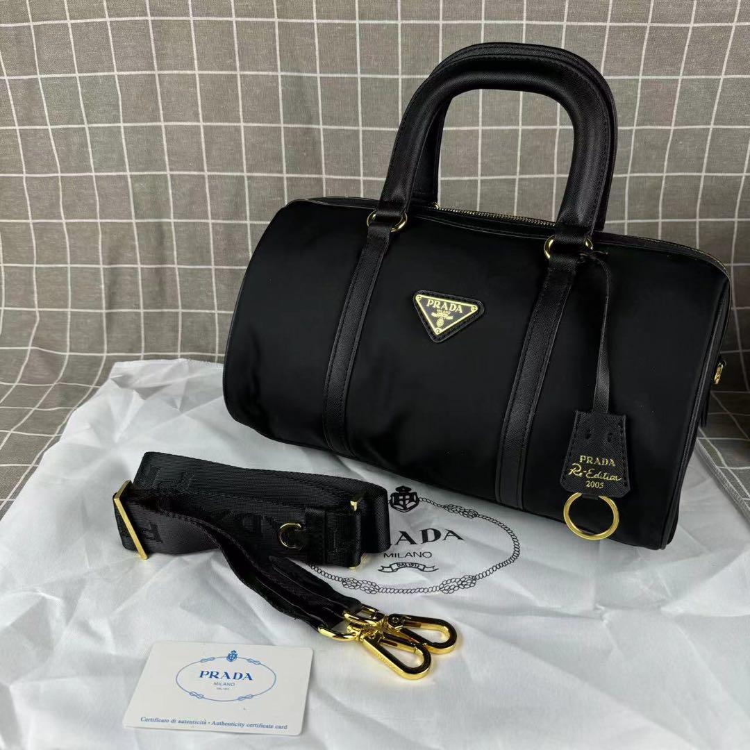 PRADA プラダ レザー ミディアム トップハンドルバッグ ノベルティ