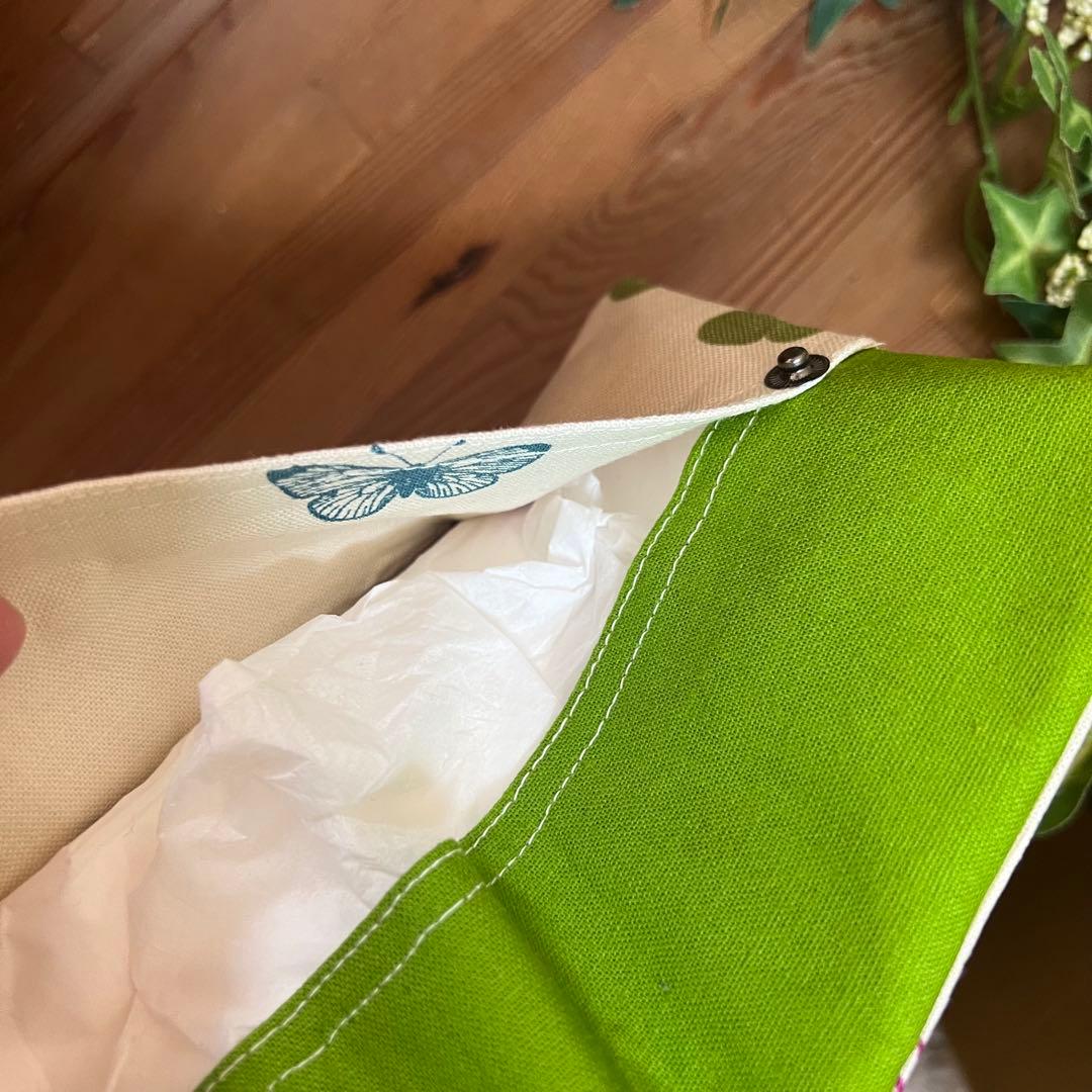 ハンドメイド　ボックスサイズティッシュ　携帯ケース　⌘ あんぱん　イエロー